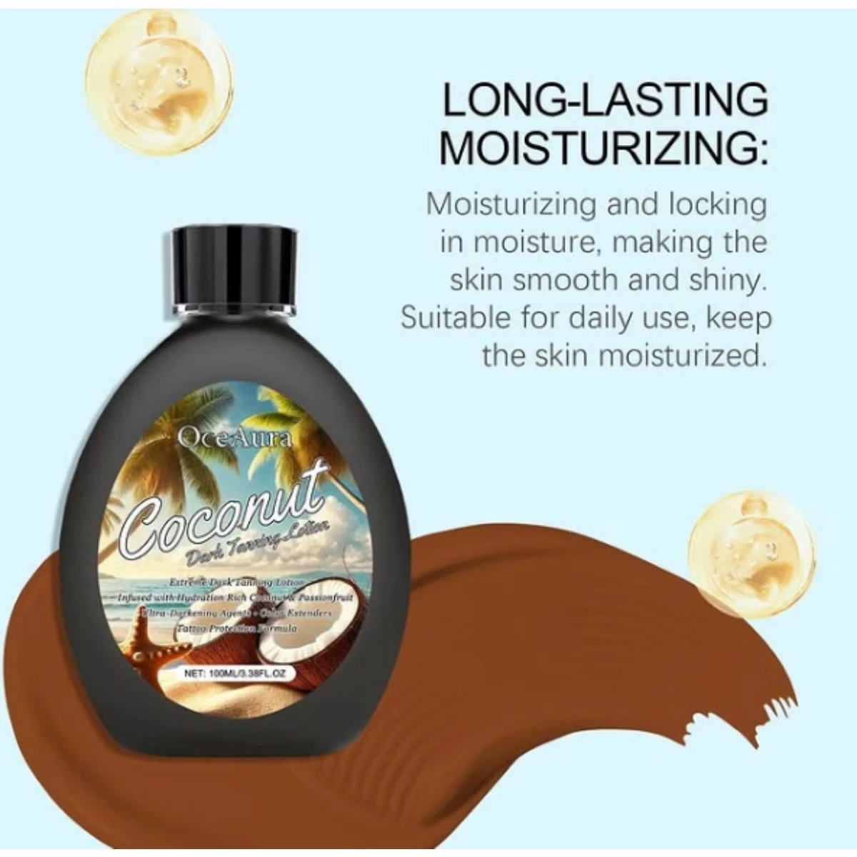 OceAura Coconut Dark Tanning Lotion
